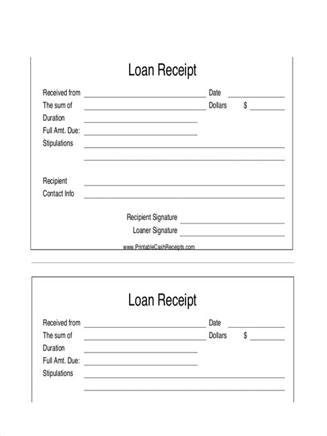 How do i get a bank verification letter? FREE 6+ Loan Receipt Examples & Samples in PDF | DOC ...