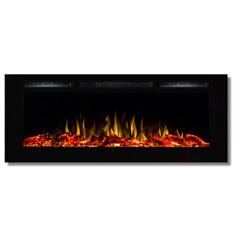 Choosing an electric wall mounted fireplace can help free up space in your room by attaching to the wall. Fusion 50 Inch Built-in Ventless Heater Recessed Wall ...