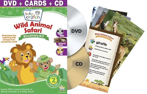 Disney Baby Einstein Wild Animal Safari Discovery Kit Dvd Baby