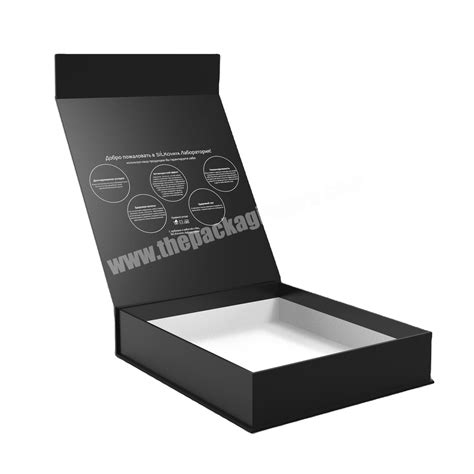 luxury rigid cardboard magnetic book t box skincare wig paper packaging boxes customized flap
