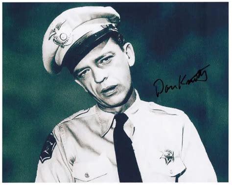 don knotts signed the andy griffith show 8x10 w coa classic barney fife closeup 56 21