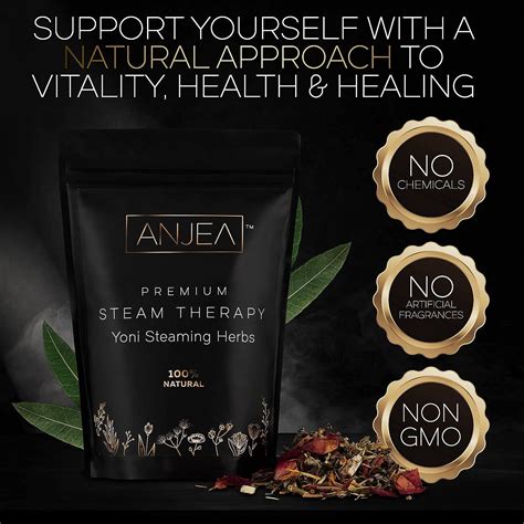 ANJEA Yoni Steaming Herbs 8 Oz 8 16 Steams Vsteam Herbs For Cleansing