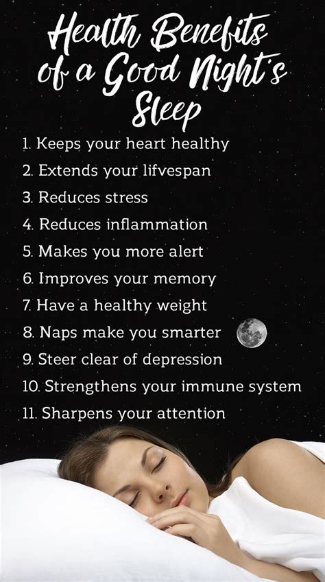 find out the health benefits of a good night s sleep healthy healthybodyhealthymind sleep