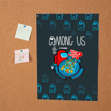 Among Us Poster Guess Who Board Game Idolstore