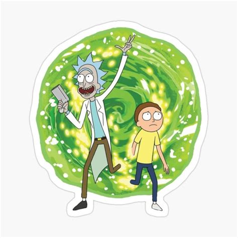 Rick And Morty Sticker By Hala Art Projects Rick Und Morty