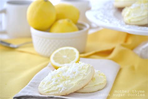 Lemon Sugar Cookies With Lemon Buttercream Frosting Mother Thyme