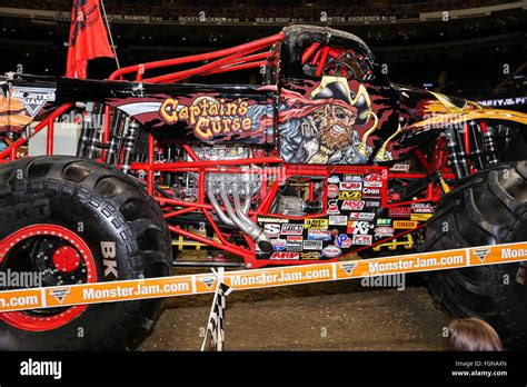 New Orleans La Usa 20th Feb 2016 Captains Curse Monster Truck In