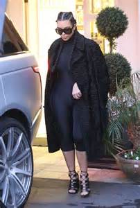 kim kardashian in black tights out in beverly hills gotceleb