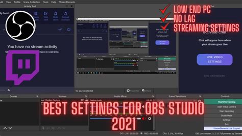 🔧best Obs Recording Settings For Low End Pc 🔴 Youtube