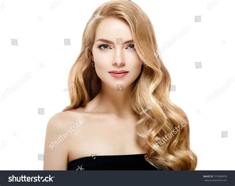 Beauty Woman Face Portrait Beautiful Spa Stock Photo