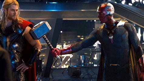 Vision Lifts Thor's Hammer Scene - Avengers: Age of Ultron - Movie Clip