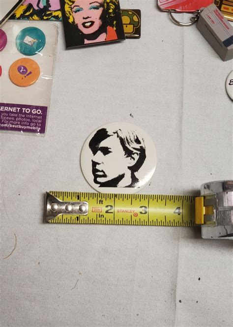 Andy Warhol Pin Pop Art Design Read Descriptions Gem