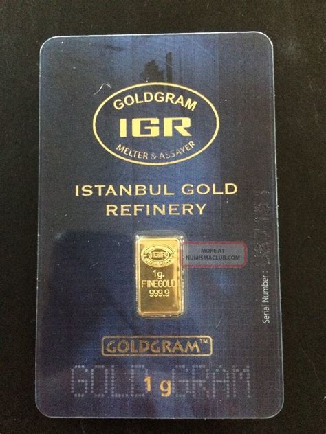 1 Gram Gold Bar 9999 Pure Gold Goldgram Made By Igr In Assay Wow