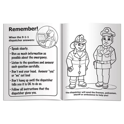 When To Call 911 Coloring And Activity Book Foremost Promotions