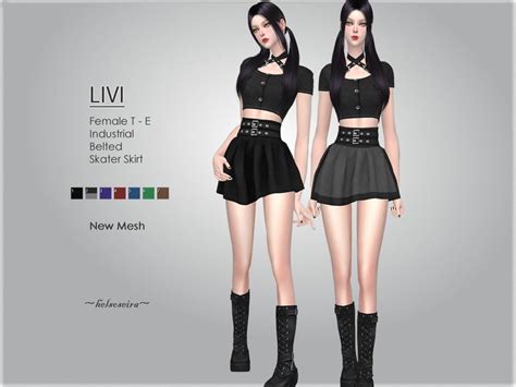 The Sims 4 Blouse And Mini Skirt Set Sims 4 Cc Kids Clothing Sims Vrogue