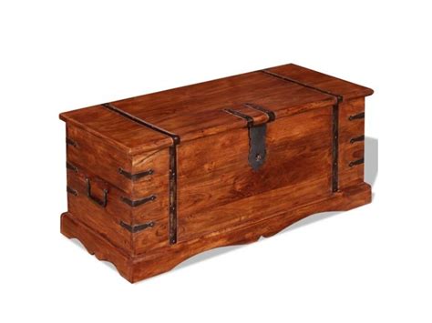 Boite de rangement, rangement mural, coffre, sac pour la maison, panier a linge, rangement de vêtements,. Vidaxl coffre de rangement bois massif 244049 - Vente de ...
