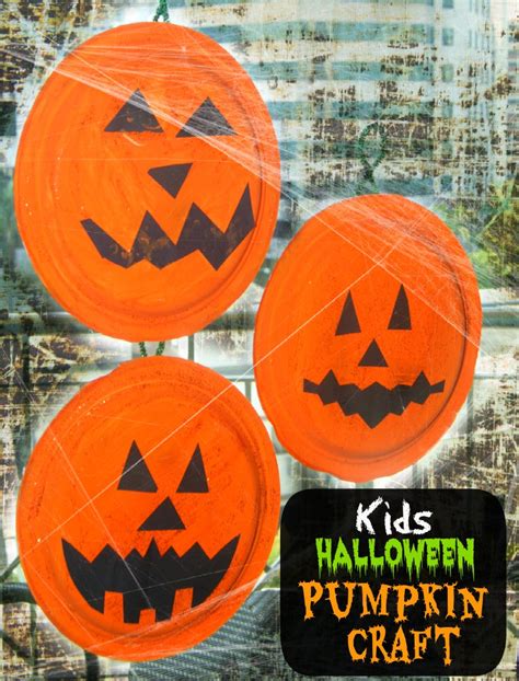 Easy Halloween Kids Pumpkin Craft
