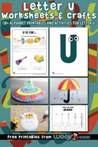 Letter U Worksheets & Crafts  Woo! Jr. Kids Activities  Children's
