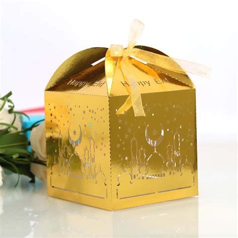 Buy 50pcs Eid Mubarak Candy Box Favor Box Ramadan Kareem T Boxes