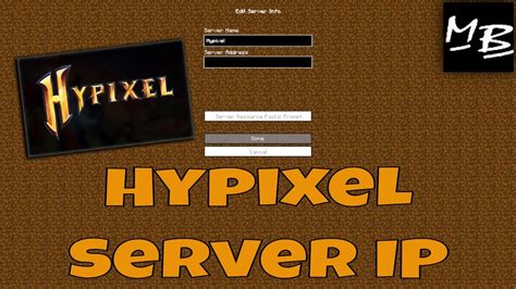 Minecraft Hypixel Server Ip Address Benisnous