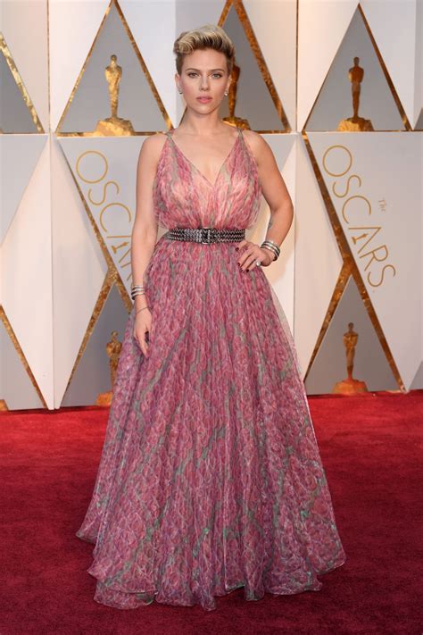 Scarlett Johansson Oscars 2017 Red Carpet In Hollywood Celebmafia