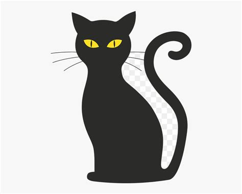 Black Cat Silhouette Clip Art Image Free Transparent Silhouette