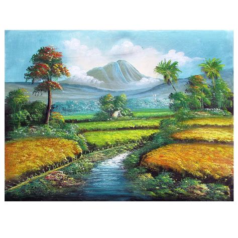 Mendapat rating 4.5 dari 5, untuk 26 penilaian. Lukisan Pemandangan Gunung Dan Sawah Kartun - Gambar Hitam HD