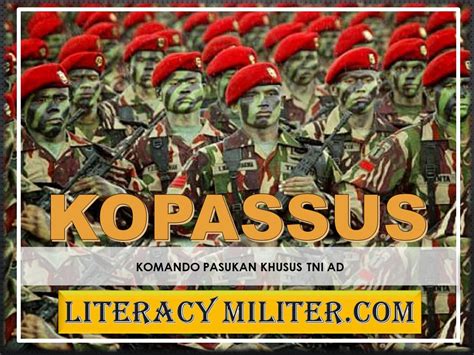 kopassus pasukan elit indonesia literacy militer