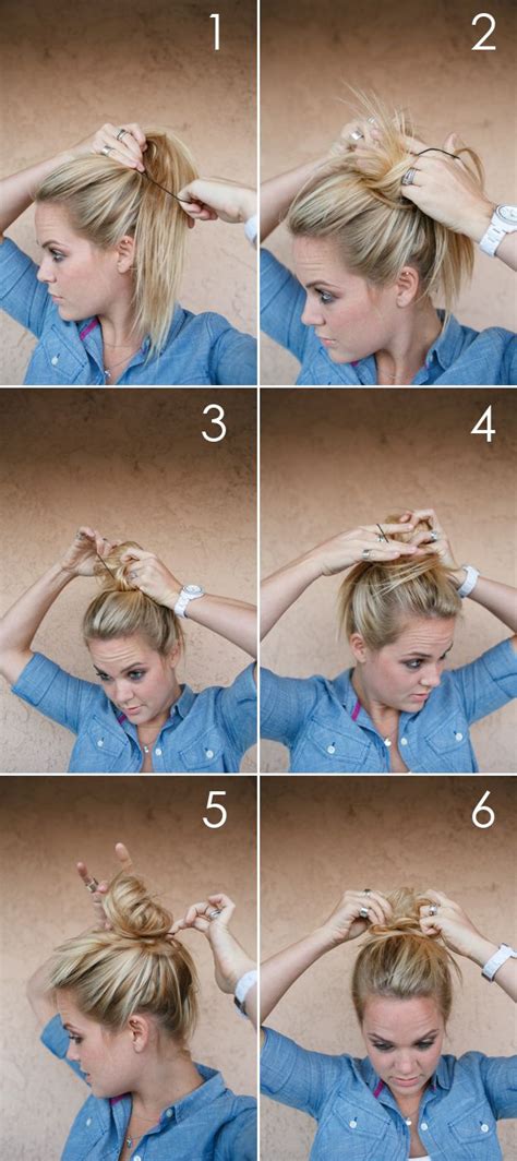 How To Put Hair In A Bun A Step By Step Guide Wall Mounted Bathroom
