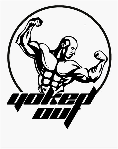 Illussion Bodybuilder Black And White Logo