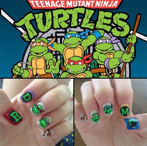 Teenage Mutant Ninja Turtle Nails By Mei Sonailicious