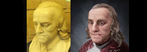 The Face Of Benjamin Franklin Bust Reconstruction