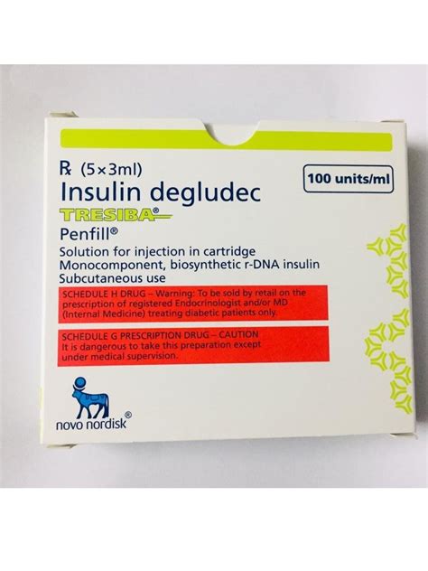 Novo Nordisk Insulin Degludec Tresiba Injection X Ml Prescription At Rs Box In Delhi