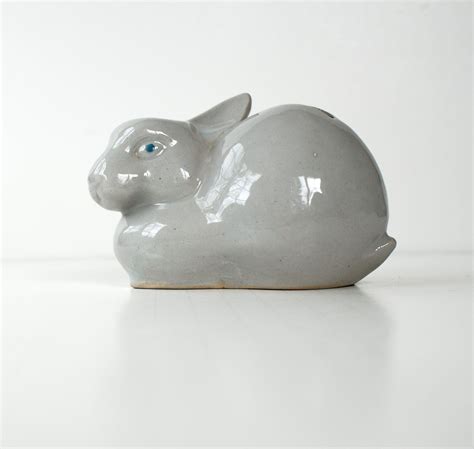 Vintage Bunny Rabbit Bank Ceramic Japanese Vintage