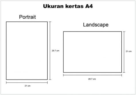 Ukuran Kertas A4 Dalam Cm Mm Inci Piksel Yang Benar