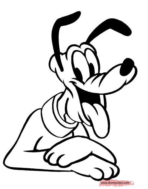 Pluto Printable Coloring Pages 3 Disney Coloring Book