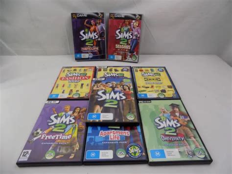 Mint Disc Pc The Sims 2 Bundle Base Game 8 Expansionstuff Packs 1