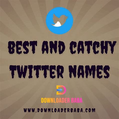 Unique Names For Twitter Profiles Downloader Baba
