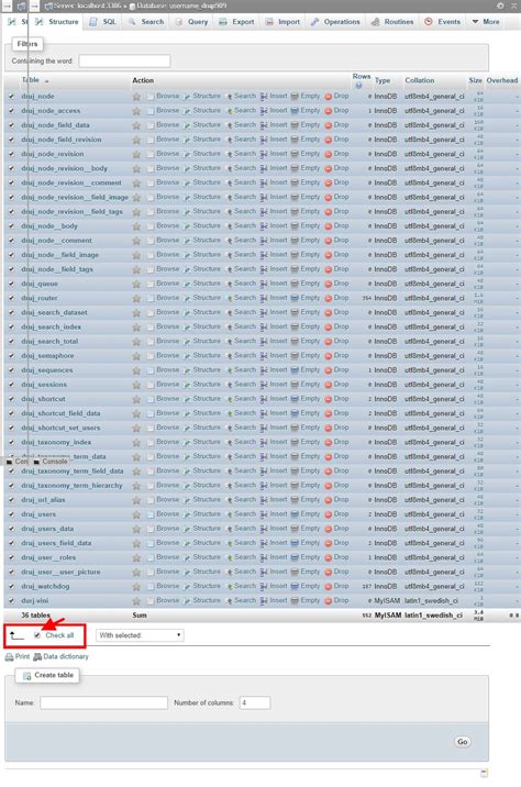 Delete from table_name where condition; Delete multiple tables in database using phpMyadmin ...