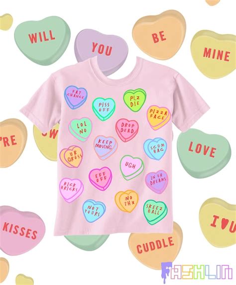 Insult Heart Candy Rude Kawaii T Shirt Pastel By Fashlindotcom