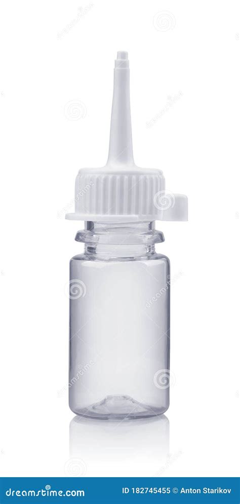 Small Plastic Squeeze Bottle With Nozzle Tip Stock Image Image Of
