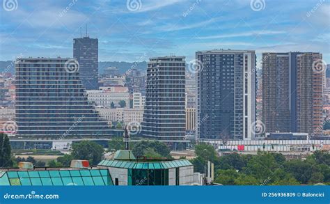 Belgrade Waterfront Skyscrapers Cityscape Editorial Stock Image Image