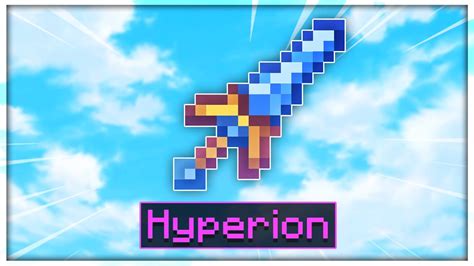 Crafting The Hyperion Hypixel Skyblock Youtube