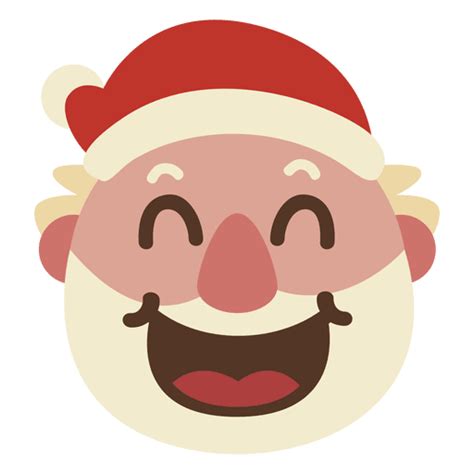 Laugh Santa Claus Face Emoticon 67 Transparent Png And Svg Vector File
