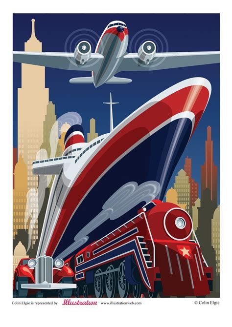 Get There Any Way You Can Art Deco Posters Art Deco
