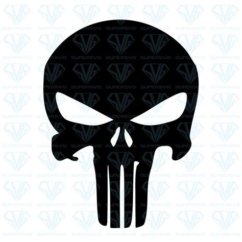 Punisher Skull Flag Cut File Punisher Dxf Svg Pdf Ai