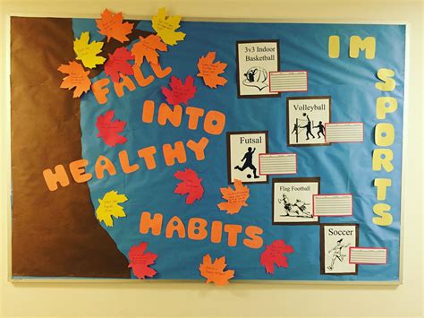 Fall Into Healthy Habits Health And Wellness Tree Bulletin Board Ra