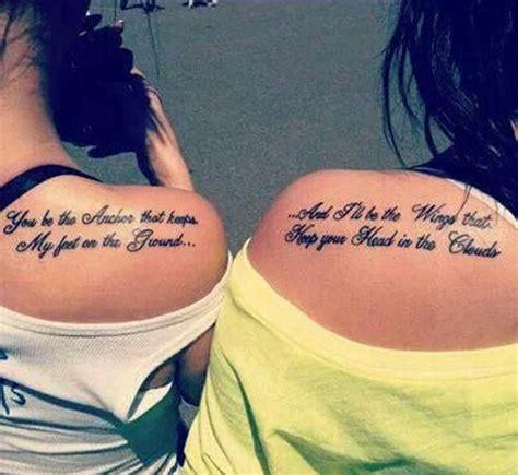 This couple has it on their forearms. Matching Quotes. QuotesGram