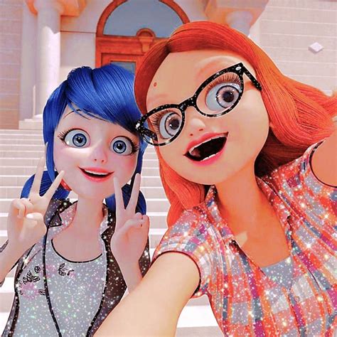 Marinette And Alya Icon Glitter In 2022 Alya I Icon Marinette