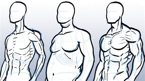How To Draw Different Body Types Youtube